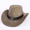 Popular European and American Classic Suede Western Cowboy Hat Men's and Women's Fashion LO Style Peach Heart Cowboy Hat