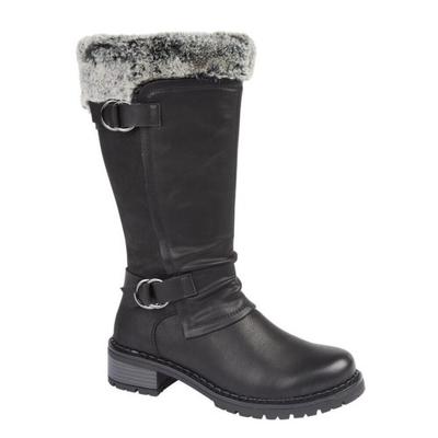 Damen/Damen PU-Stiefel mit mittlerer Wade
