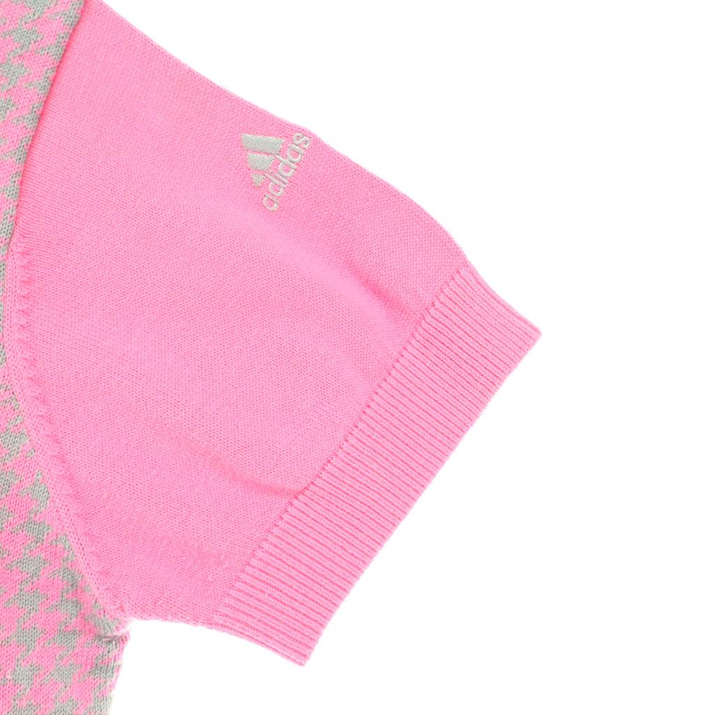 Beauty Products Adidas Staggered Pattern Golf Short Sleeve Half Zip Polo Shirt Women Used