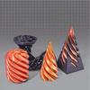 3D tištěná hračka se spirálovým kuželem Nemožný průchod pyramidou Socha průchod pyramidou Fidget Hračka Mini Vortex Thread Illusion
