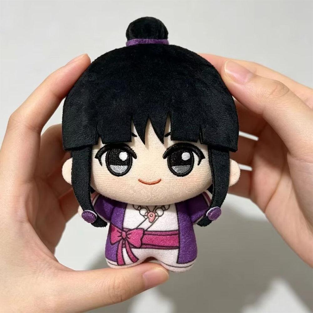 Bedruckte Maya Fey Plüschpuppe 10 cm Anime Schlüsselanhänger Stofftier Anhänger Ace Attorney Plüschpuppen Geschenk Weihnachten Sammlerstück Geschenk 10cm