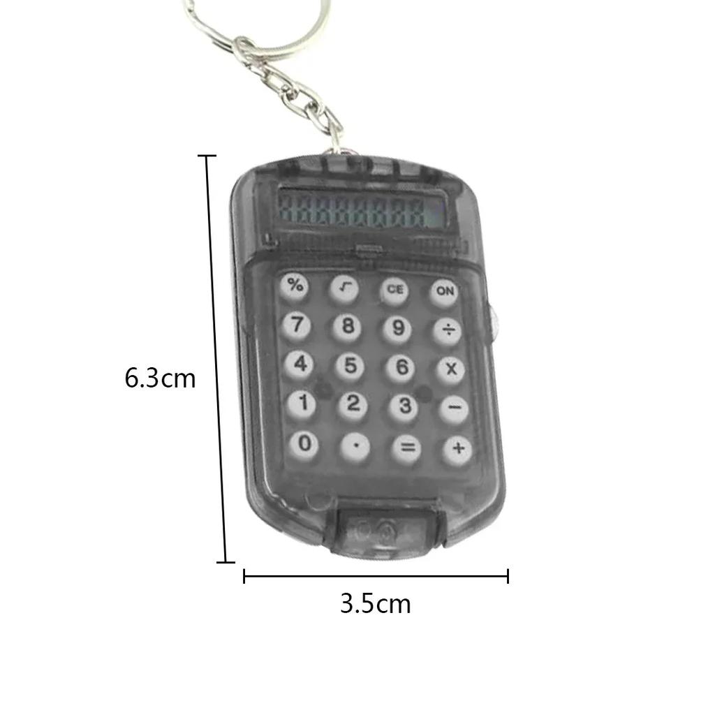 Calcolatrice multifunzionale Portachiavi con ciondolo per borsa mini calcolatrice elettronica conveniente e creativo per la scuola