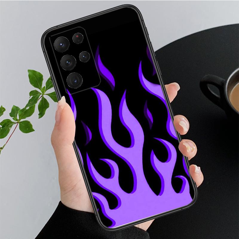 Phone Case for Samsung Galaxy A35 A55 A54 A15 A25 A05s A05 A22 A24 A52 A33 A34 M34 M14 M54 M23 Purple Aesthetic Case Funda