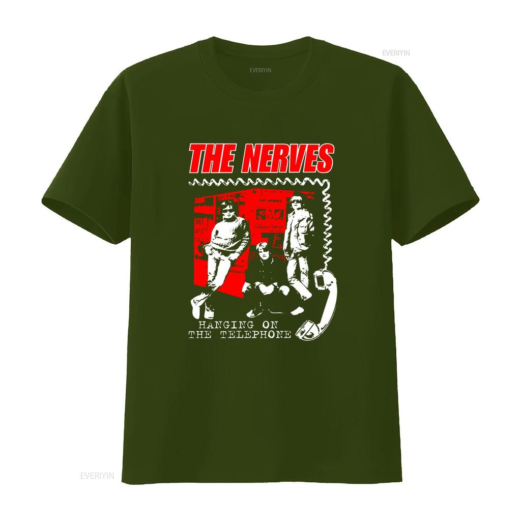 Das Nerven am Telefon hängen T-Shirt für Herren Retro Rockband Design Vintage Gewaschen Lässiges Atmungsaktives Oberteil Für Den Täglichen Gebrauch