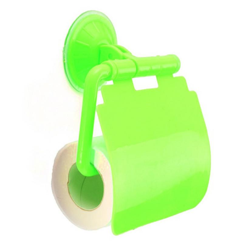Plastic Suction Cup Toilet Paper Holder Bathroom Wall Mounted WC Paper Phone Holder Shelf Towel Roll shelf Bathroom Accessories