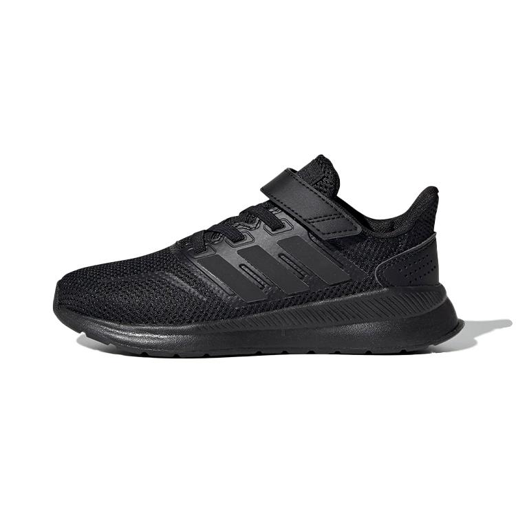 Adidas Neo Runfalcon Устойчивые к скольжению Амортизирующие Устойчивые к истиранию Низкие Беговые кроссовки Черные EG1584 30.5