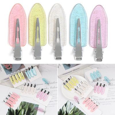 Fixed Hair Makeup Candy Color Seamless Hair Clips No Bend Barrettes No Crease Hairpin Bang Clip