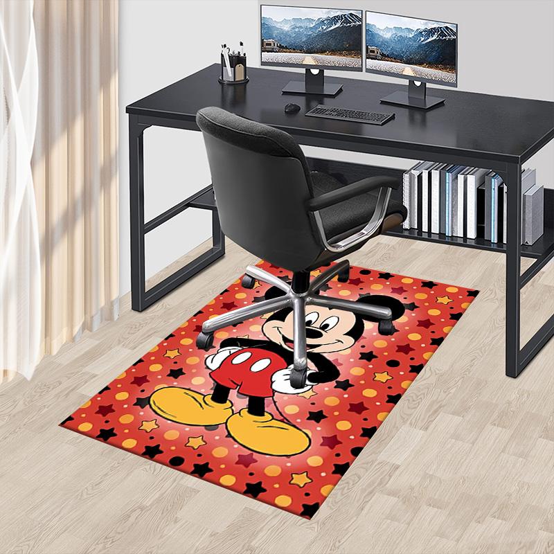 Mickey Mouse Starry Background Carpet For Playroom Bedroom Living Room Sofa Home Decorkids Game Area Rug Nonslip Floor Mat