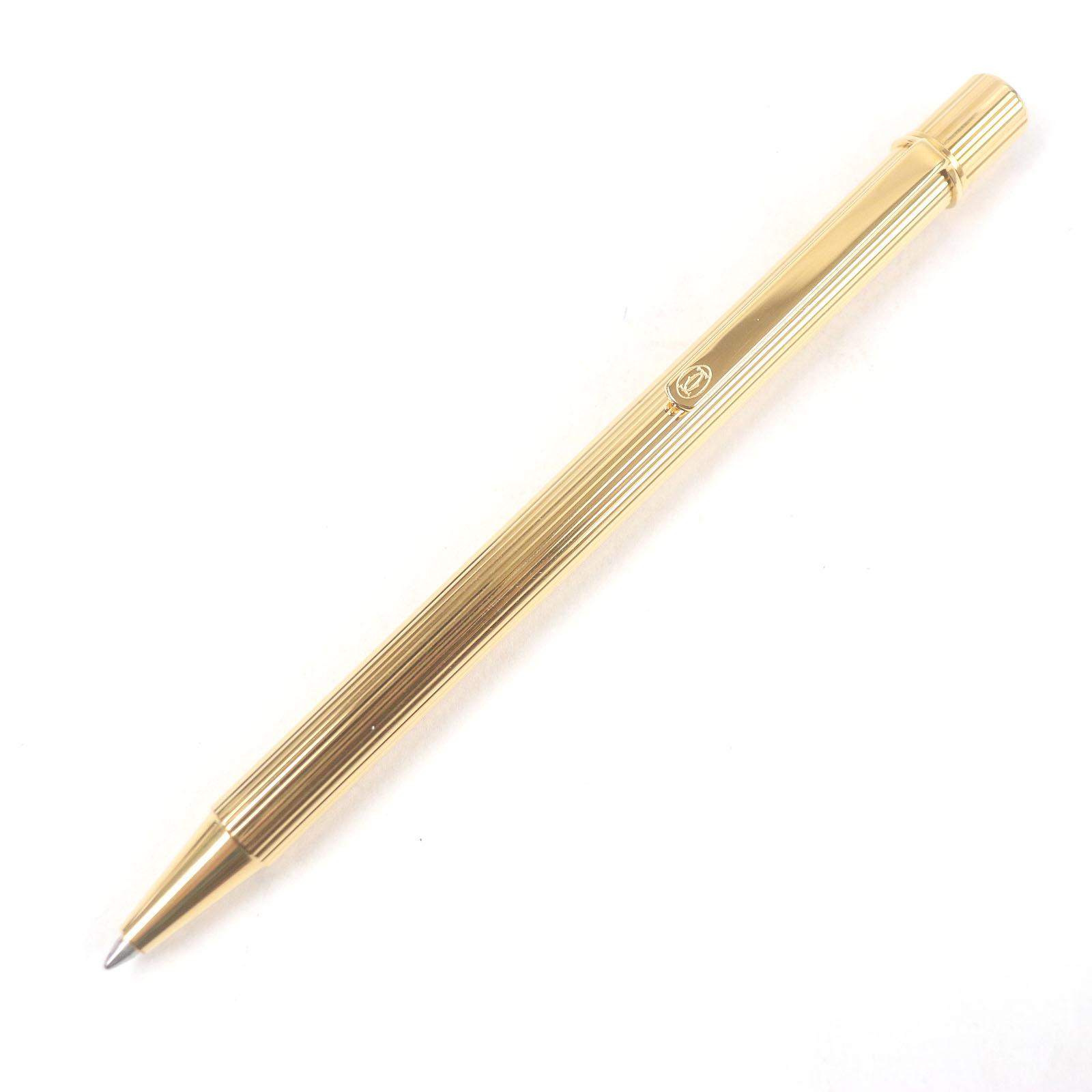

Excellent Cartier Ballpoint pen Must de Cartier Twisted Stripes gold mens Used