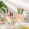 Round/Hexagonal/Square Pen Container DIY Painting Desktop Organizer Pen Holder  Students