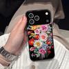 Vintage Floral Oil Painting Case for iPhone 17 ProMax Pro Acrylic TPU Bumper Retro Flower Shockproof Protective Cover