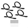 Heavy Duty Curtain Rod Brackets Curtain Rod Hook Curtain Hangers Metal Curtain Rod Holders with Screws for Home Office B03E