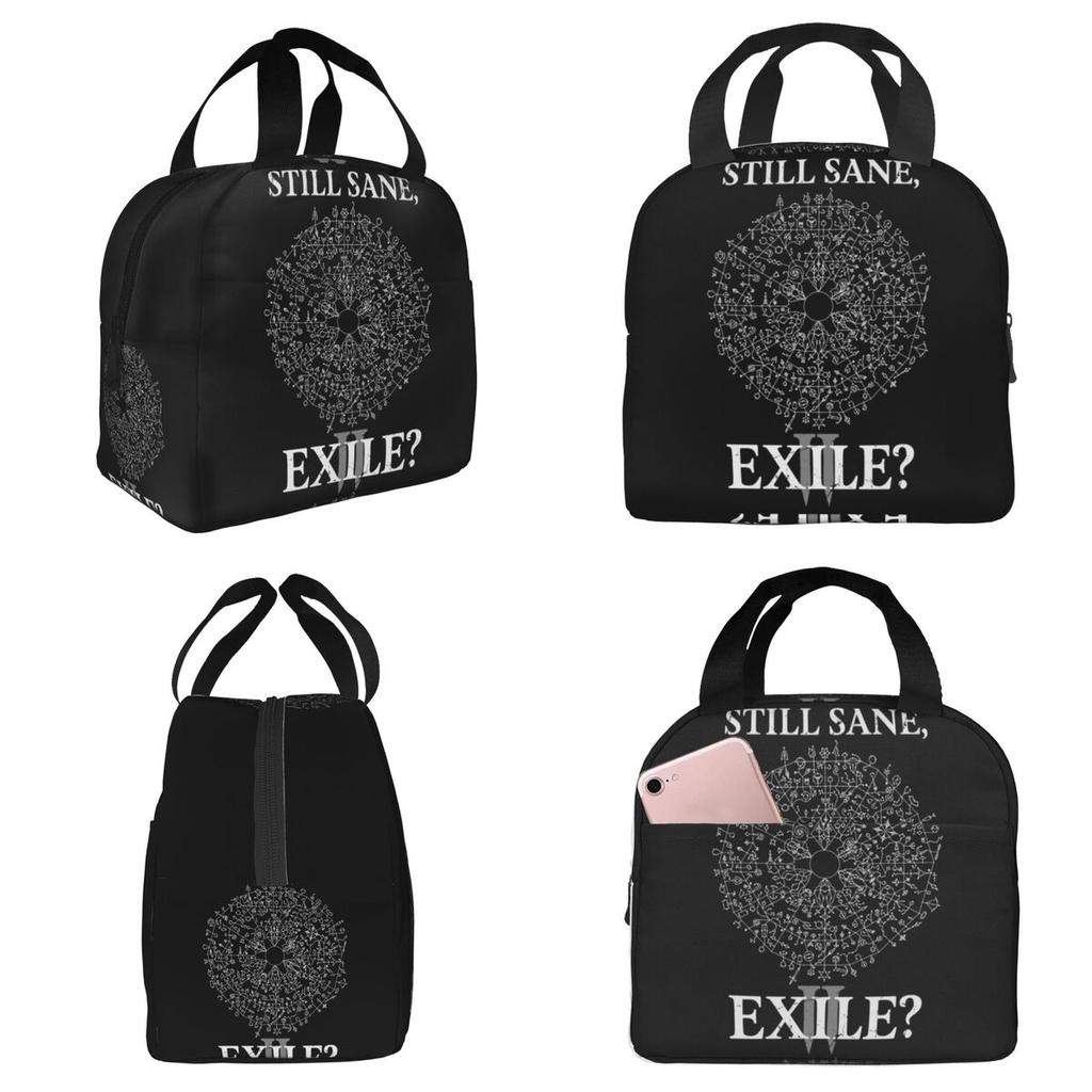 Path Of Exile 2 Still Sane Exile Insulated Lunch Bag for Women Office Cooler Thermal Food Box Tote Lunch Boxes Container