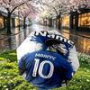 Custom Name Personalized Kylian Mbappe Print Umbrella, Auto Open Close, 8‑Rib Sturdy Frame, Commute Camping Hiking Use, Birthday Gift