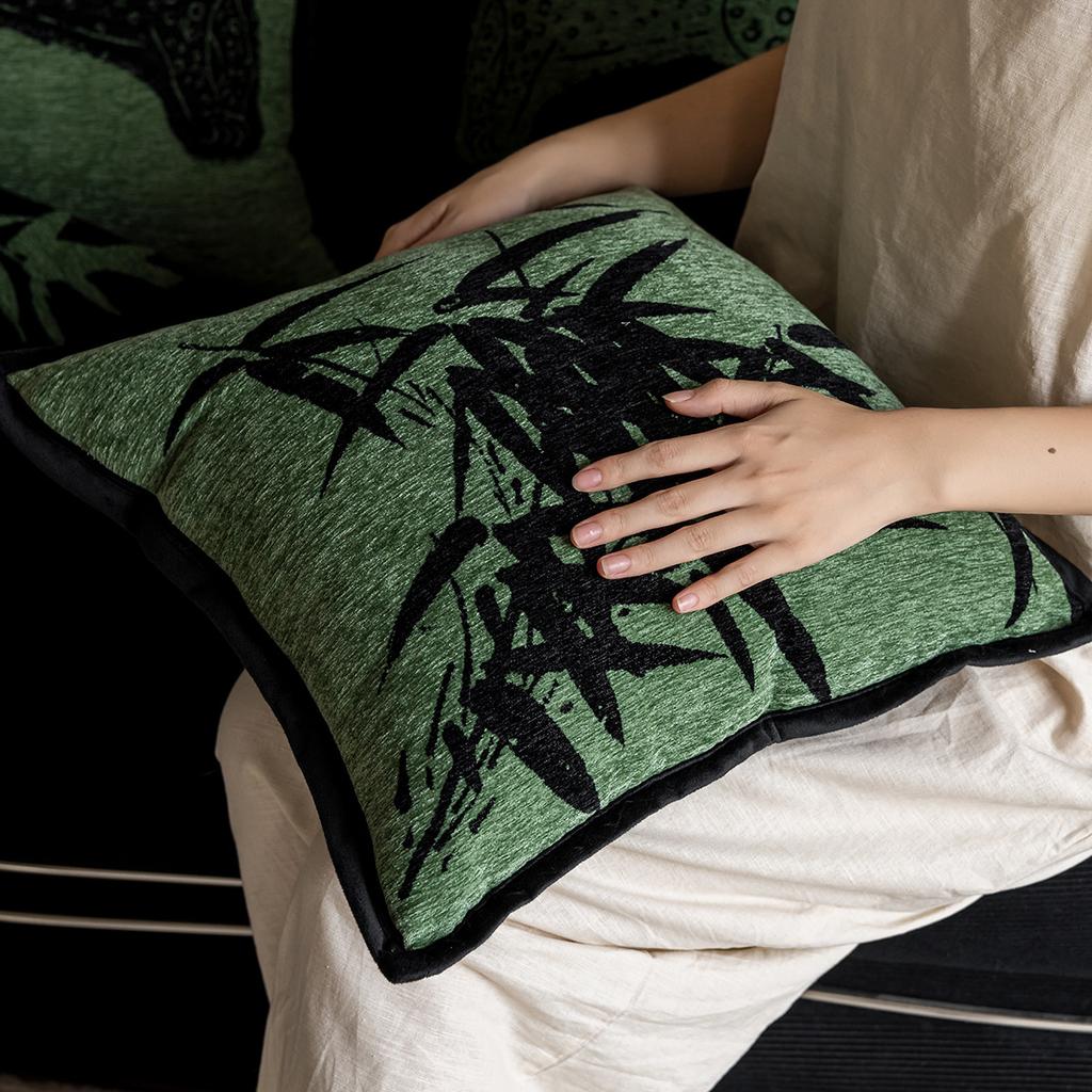 45x45cm New Chinese Style Sofa Throw Pillowcase Cojines Maurer-Style Living Room Decorative Pillow Cover Headboard Cushion Cover