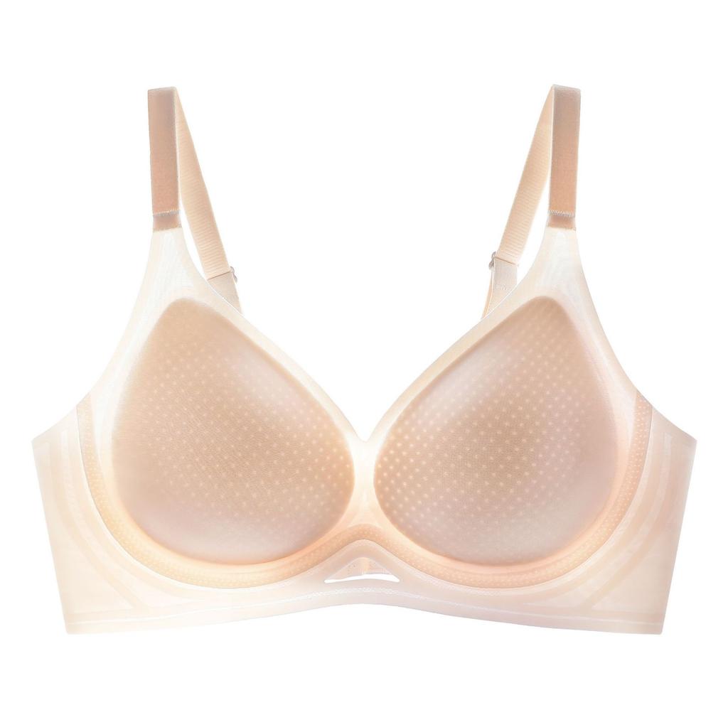 Thin Small Breasts In Summer Gather Without Marks, Jelly Soft Support, Double Breasts, Anti-sagging, Upper Support, Breathable Bra Cover