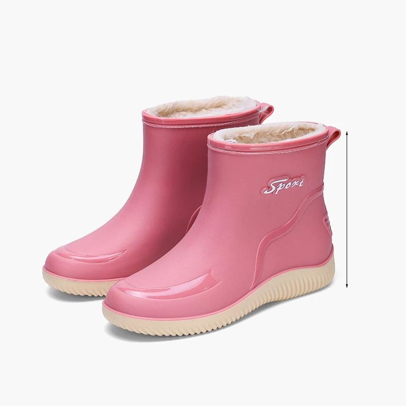 

Женские модные осенне-зимние противоскользящие водонепроницаемые износостойкие ботинки с фиксированной хлопковой стелькой и толстой подошвой 40