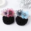 Butterfly Flower Hair Bun Net Korean Style Hair Bun Holder Work Hair Accessory  Hotel Staff Uniform