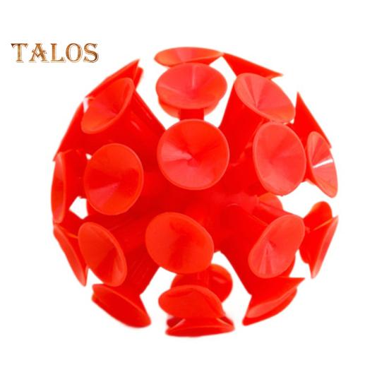 

9 см 3D присоска мяч для снятия стресса тревожность TPR липкий мяч игра метание многоразовый легкий мини портативный для детей и взрослых сфера игрушка красный