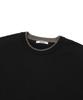 GNOK Layered Round Short Sleeve Knit [Black]