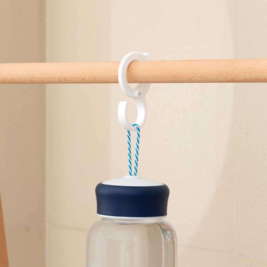 S Shaped Hook PVC Plastic Hanging Multi Functional Punching Free for Kitchen Bathroom Cabinet Household Supplies