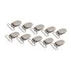 20pcs Metal Material Suspender Snap Silver Duckbill Shape Clips  Clothes Decoration