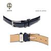 [KIETH] Keith Men's Business Belt, Cordovan-style Cowhide Leather, Navy, 30mm Width, Adjustable Size, Made in Japan, KE21327-29