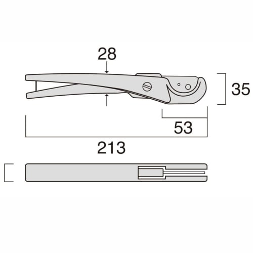 Fujiya Flexy Resin Flexible Pipe Cutter FF28-200