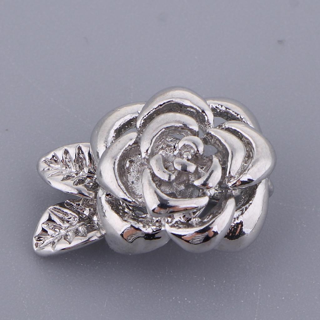 5Pak Rose Flower Magnetic Clasps DIY Armbånd Kroker Endespenne smykker