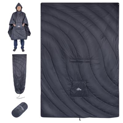 Pockets Blanket for Outside Bag Liner for Camping Sleeping In a Home Use Cold Storage Bag [iClimb] Hooded With Multi-functional Wear/sleeping