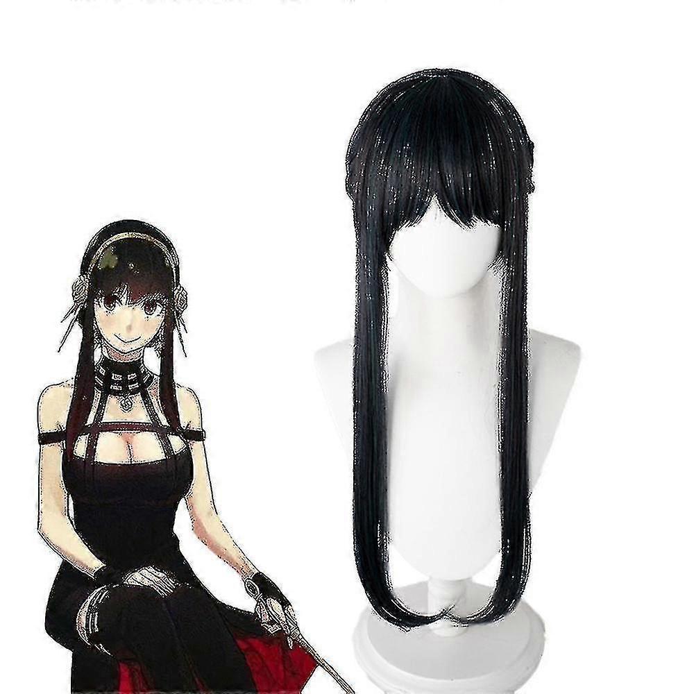 Anime Spyfamily Yor Forger Yor Briar Black Hair Party Wigs Props Q