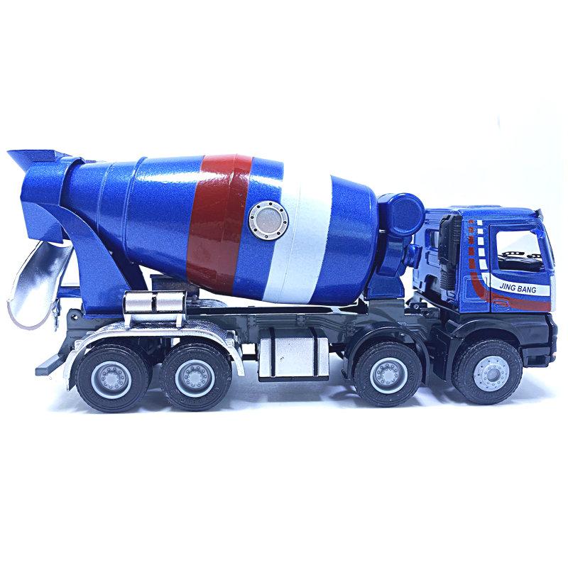 Exquisite Alloy Cement Mixer Truck Model,1:50 Mixer Truck Construction Truck Toy In Original Packaging