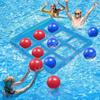with Inflator Pump Inflatable Pool Toy Set Portable Inflatable Water Toss Game  2-10 Players