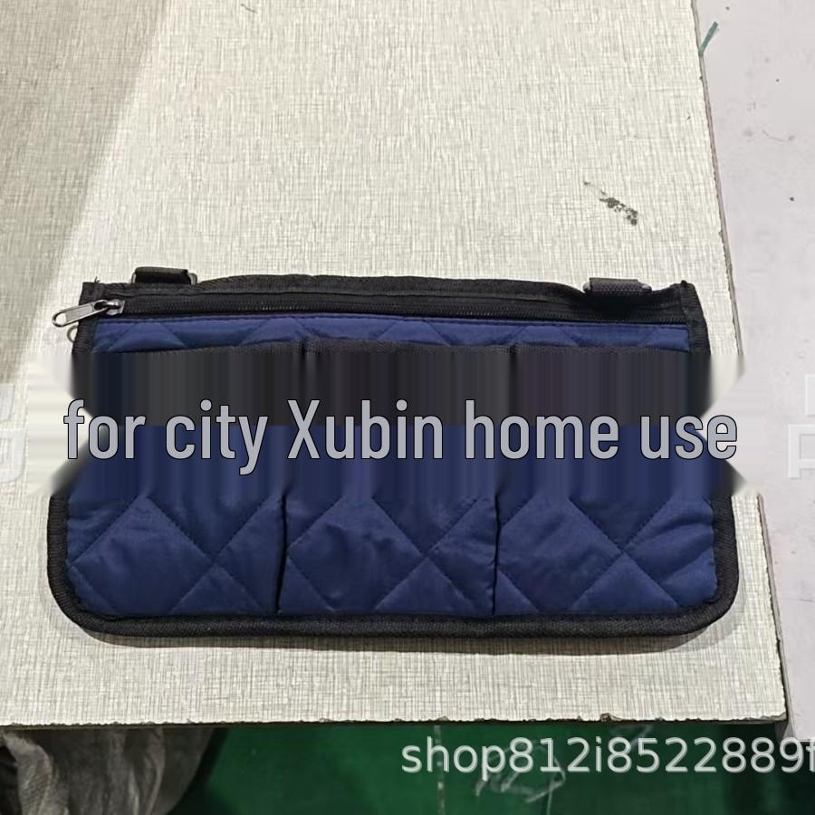 TEMU Multifunctional Wheelchair Armrest Storage Bag with Reflective Strip