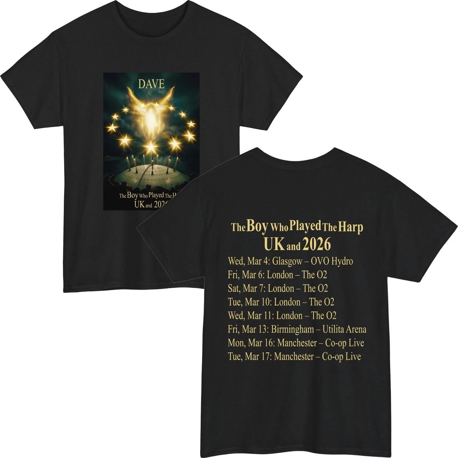 New!! DAVE Tour 2026 T-Shirt The Boy Who Played The Harp XXL
