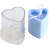 3D Heart-shaped Cylinder Candle Mold DIY Love Candle Making Tool PC Acrylic Plastic Mold Kit Home Decor Gift for Valentine's Day