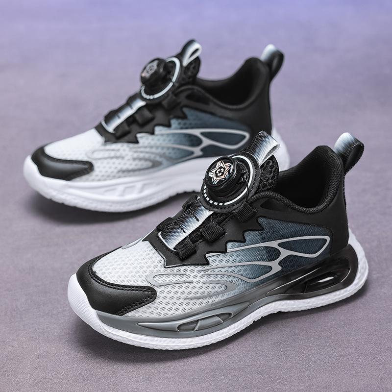 

Boys sports shoes 2025 summer new single-mesh hollow primary school children s shoes boys soft-soled breathable running shoes 40