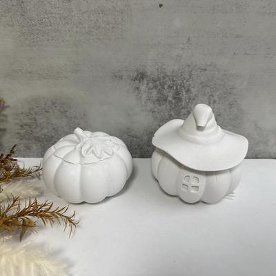 Dýňová dóza s víčkem Silikonová forma Halloweenská šperkovnice Sádrová forma DIY Ručně vyráběná Sádra Epoxidová pryskyřice Řemesla Květináč