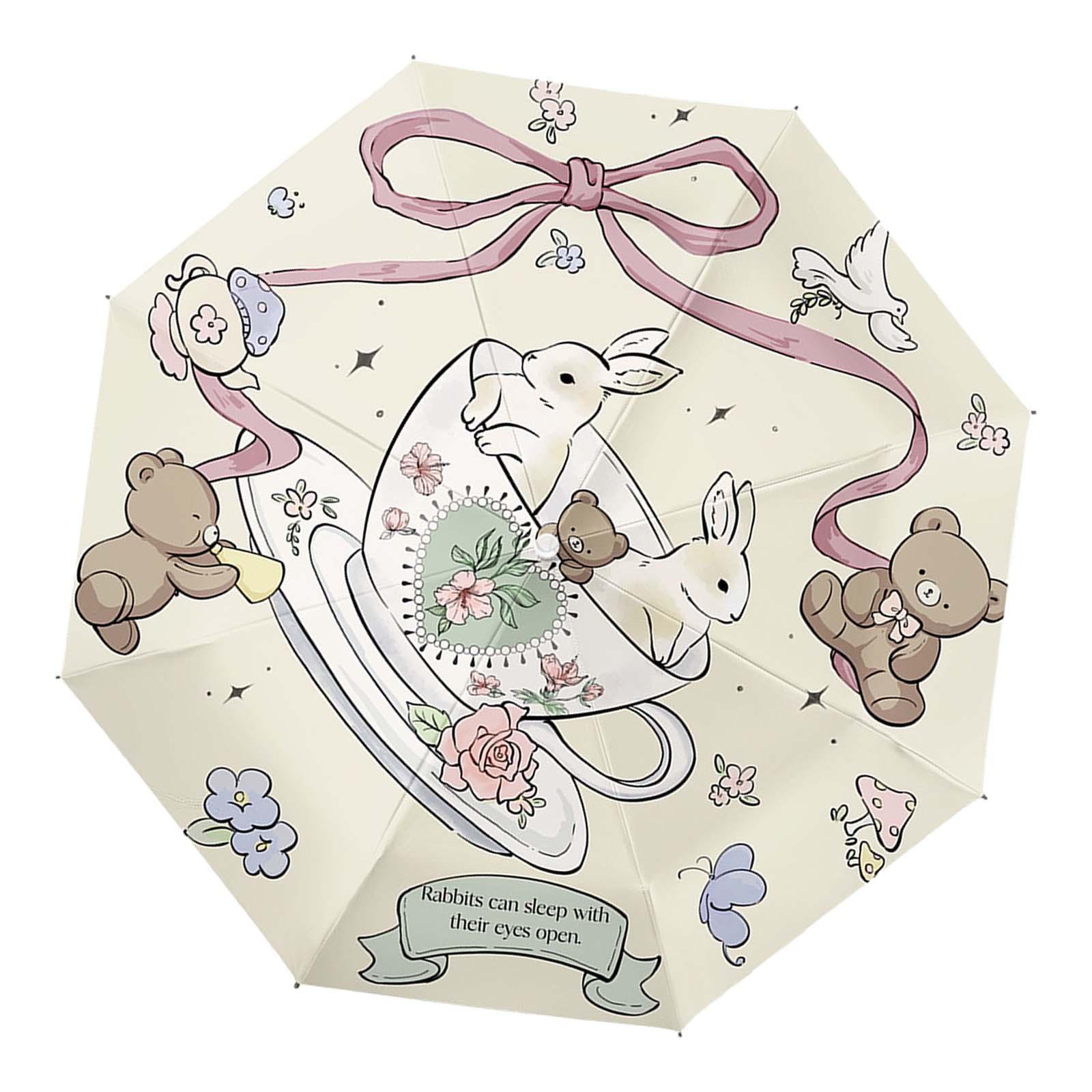 

Складной зонт подарочный легкий зонтик от солнца и дождя для девочек детей женщин