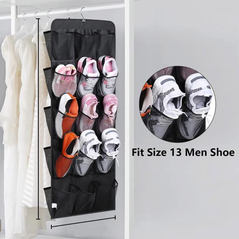 Space Saving 30Pocket Large Mesh Cloth Storage Bag Wall-Mounted Sundries Organizer Holder Room Shoes Storage Containers