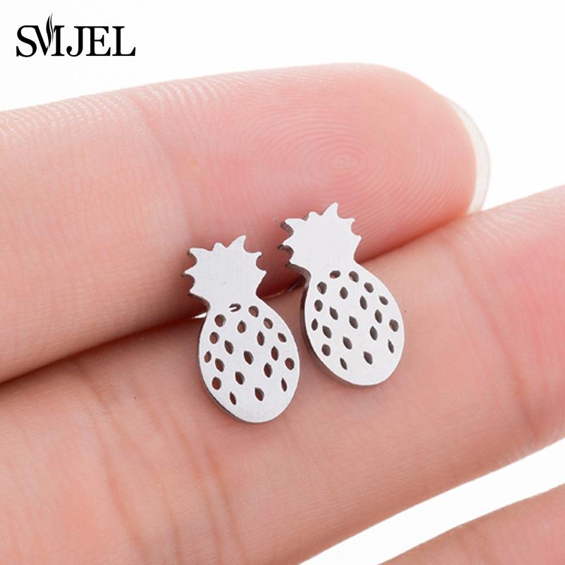 Fashion Round Tree of Life Stud Earrings Women Bohemian Tree Plant Jewelry Stainless Steel Earrings Ear Accessories Bijoux