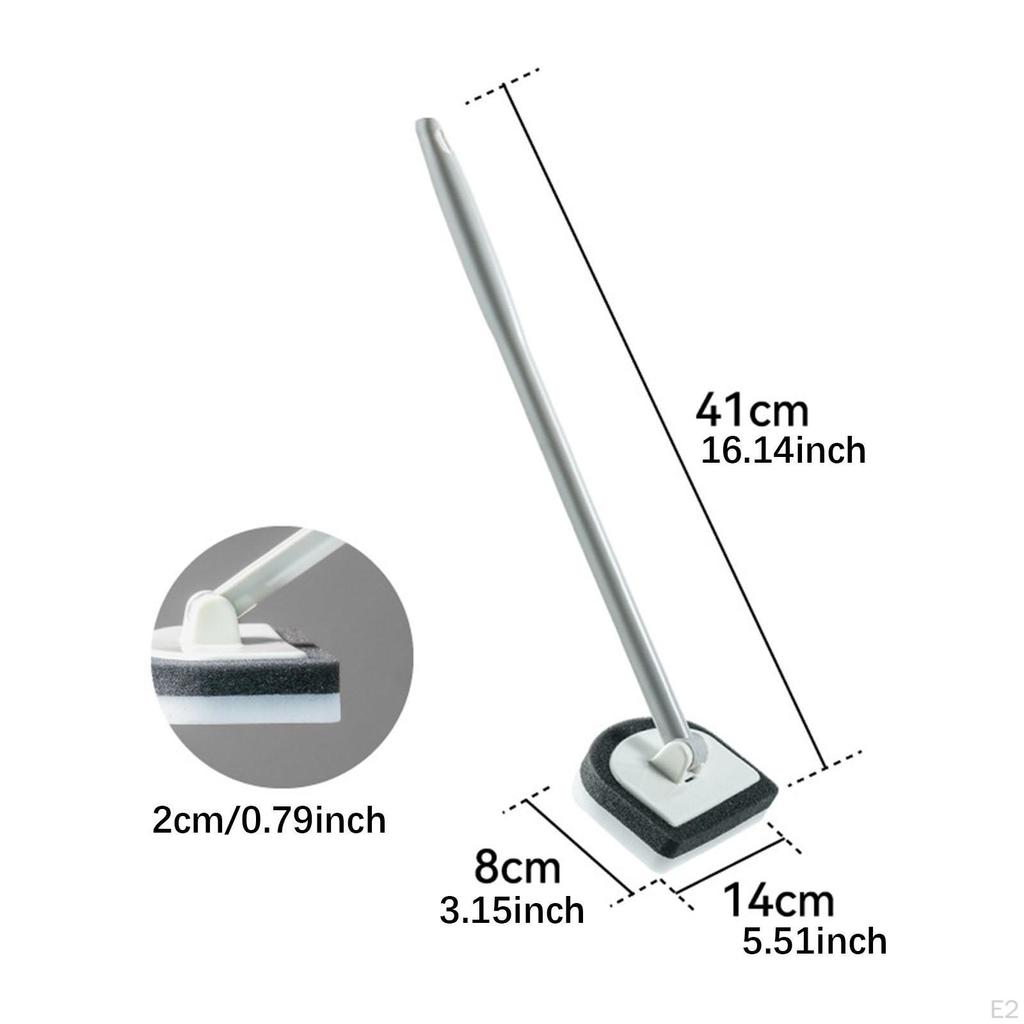 Badezimmerreinigungsbürste Fliesenwäscher Multifunktion, Hochdichtes Schwamm 180° Drehbar für Badewanne