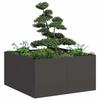 VidaXL Planter Black 80x80x40 Cm Cold-rolled Steel 860738