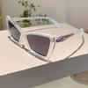 Fashion Cat Eye Women's Sunglasses Oversize Decoration Gradient Shades Outdoor Design Sun Glasses for Travelling Driving