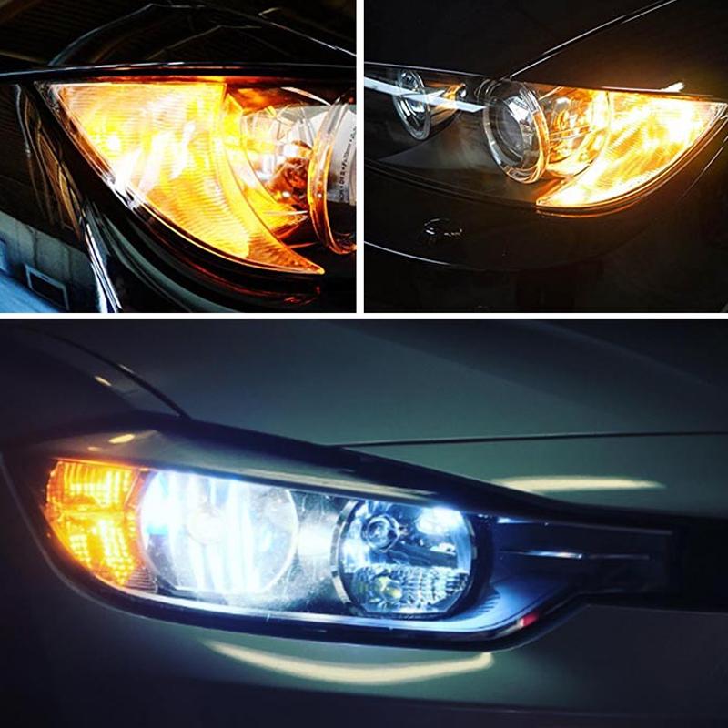 2pcs Amber Yellow PY24W 5200s LED Bulbs For BMW 3 4 5 Series X3 E70 X5 X6 Z4 Front Turn Signal Lights Car AccessoriesTurn Signal 2