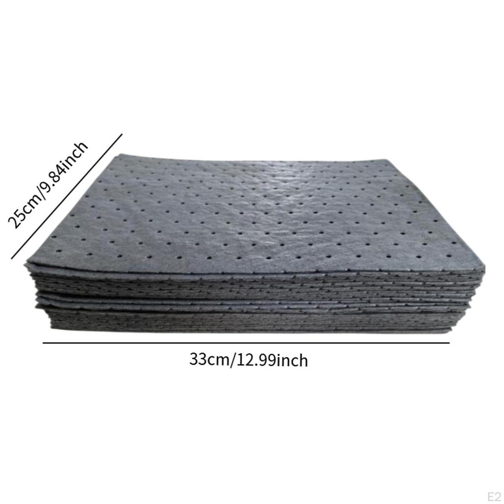 50Pcs Oil Absorbent Pad Suction Cotton Weight Dimpled Absorbing Paper for Restaurant Kitchen