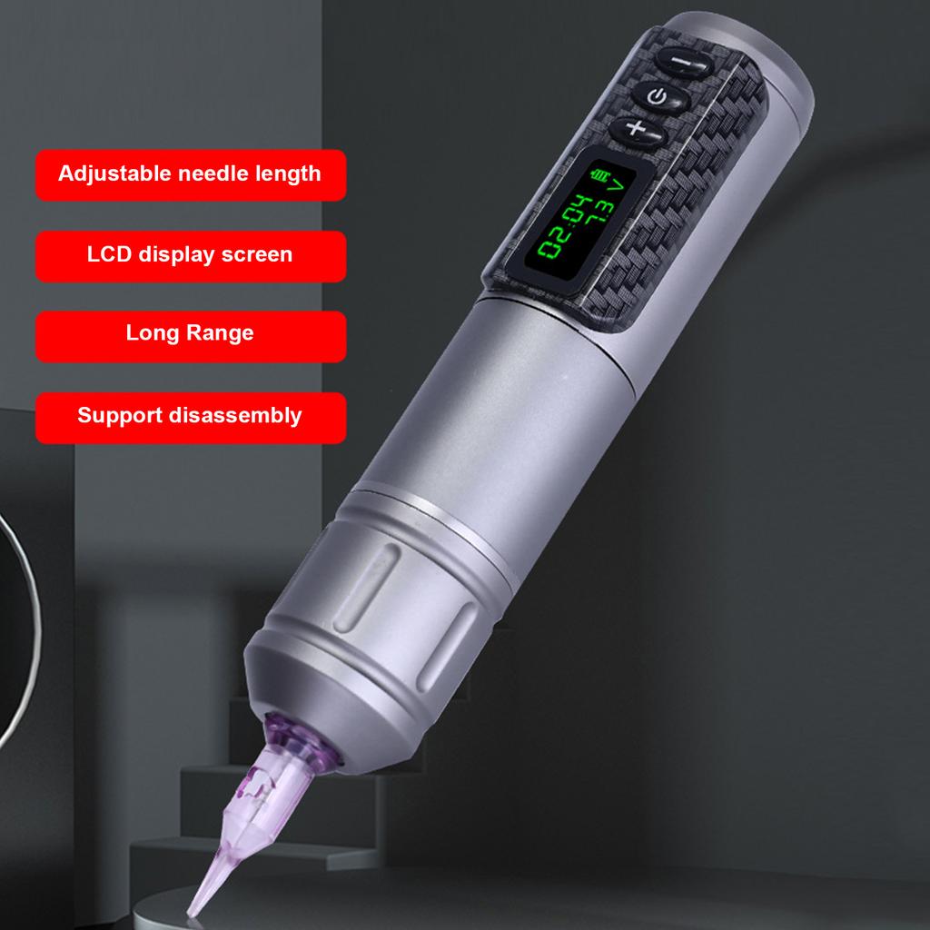 Motor Tattoo Pen Baterie fără fir Motor Tattoo Machine Ieșire stabilă Lungimea acului reglabilă