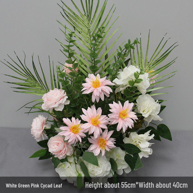 Artificial Wedding Aisle Flower Row: Table & Stage Decoration Simulation Flowers