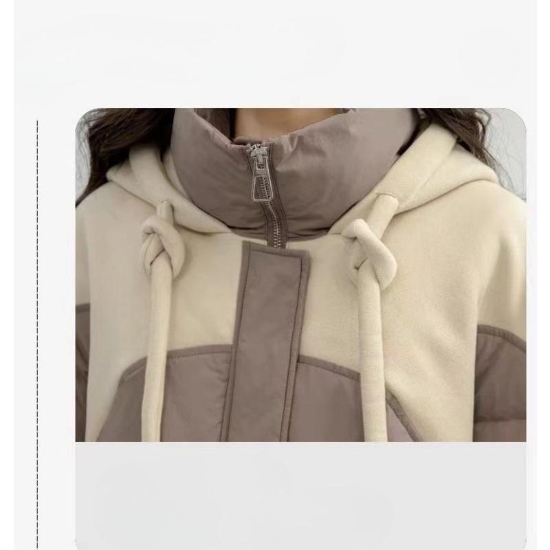 Fashion Winter Hooded Cotton Coat Women Korean Style Loose Thick Warm Long Jacket