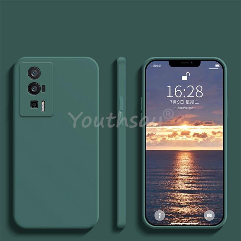 For Xiaomi POCO F5 F4 Pro Case Silicone Liquid Official Phone Funda For POCO X5 Pro Cover TPU Protector Case POCO M5 Pro Cover